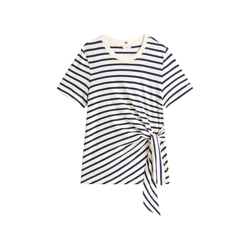 Tommy Hilfiger T-shirt T-shirt Donna con nodo laterale S - Francavilla Moda